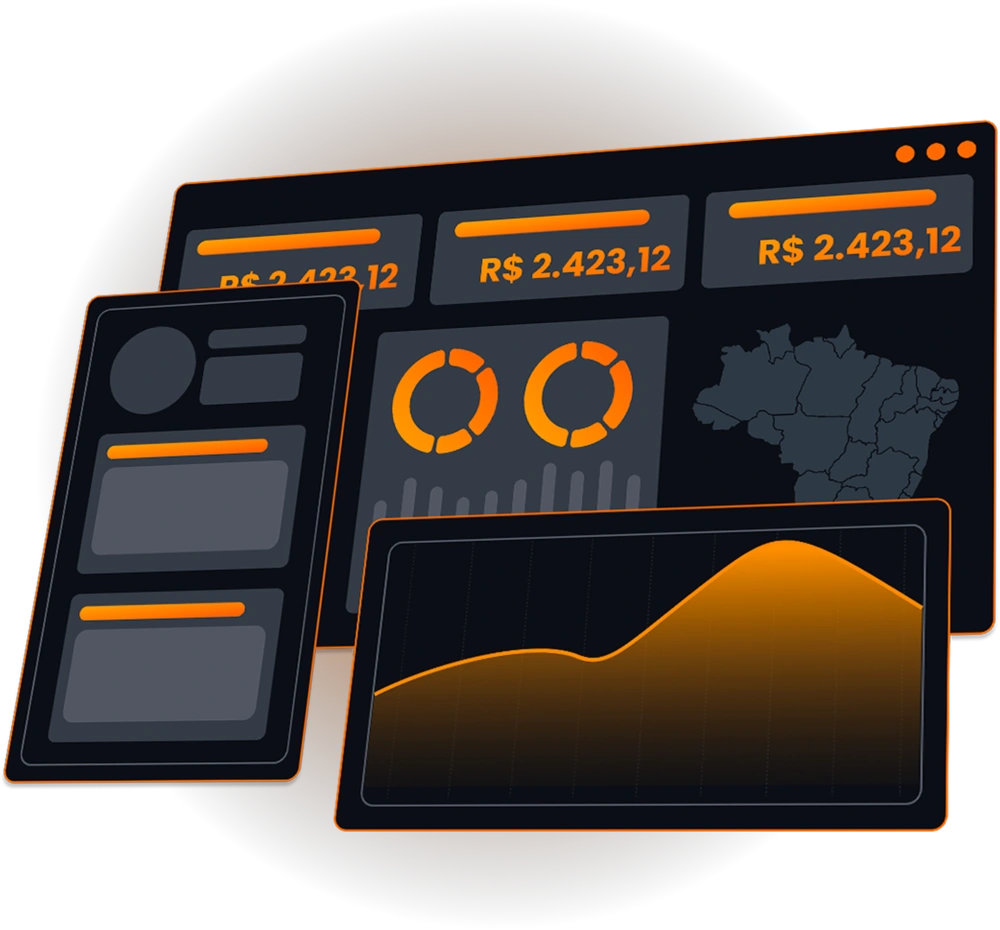 Preview de dashboard e resultados de projetos